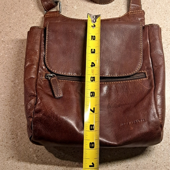 Jack George Leather Crossbody Bag - Picture 3 of 14